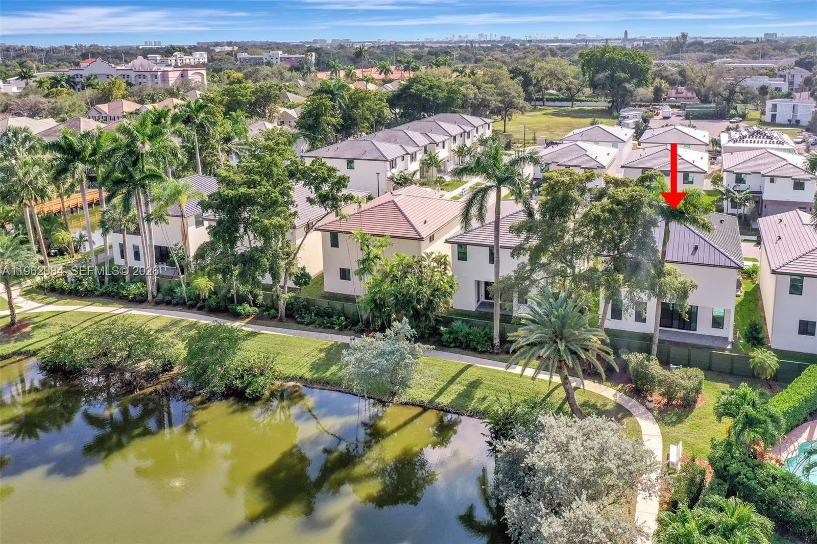 View to lake from next community