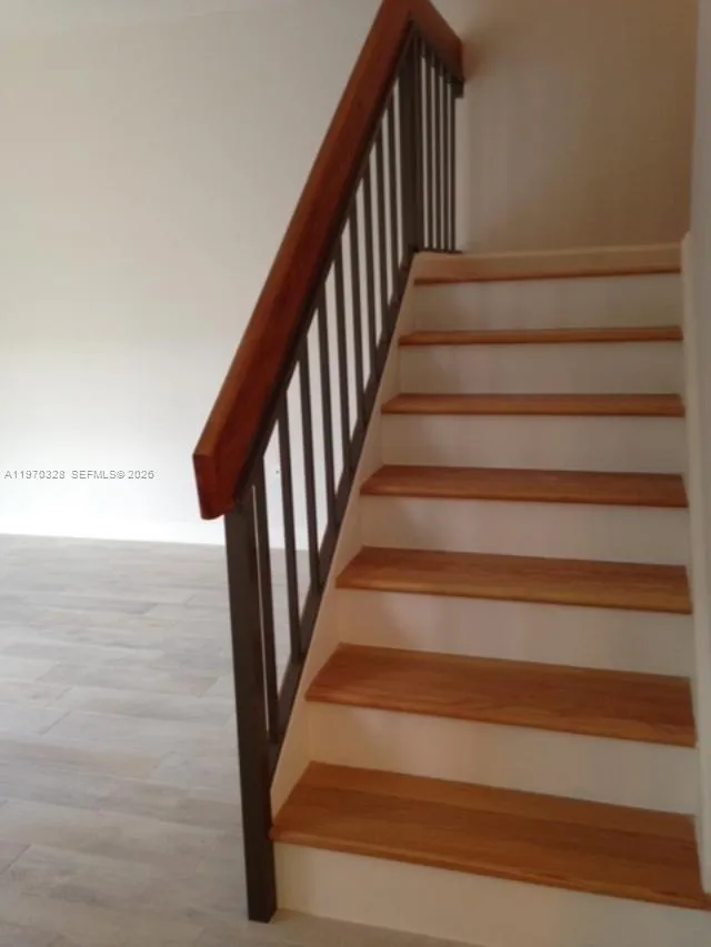 solid wood staircase