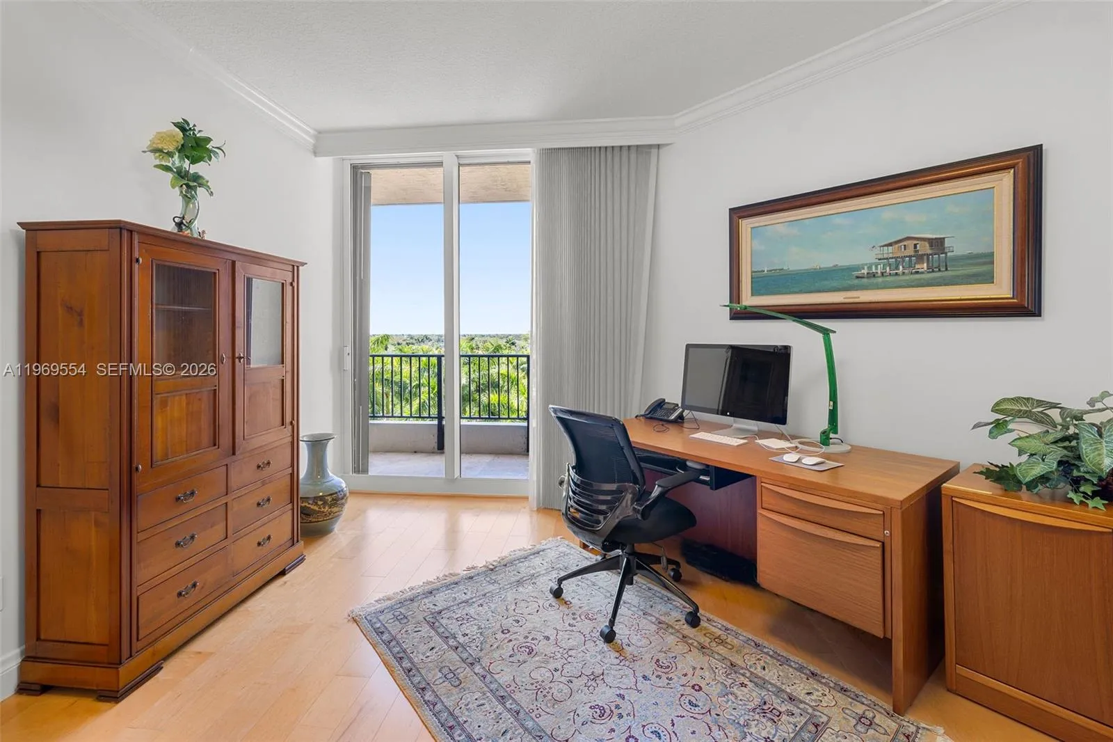 Bedroom used as an office