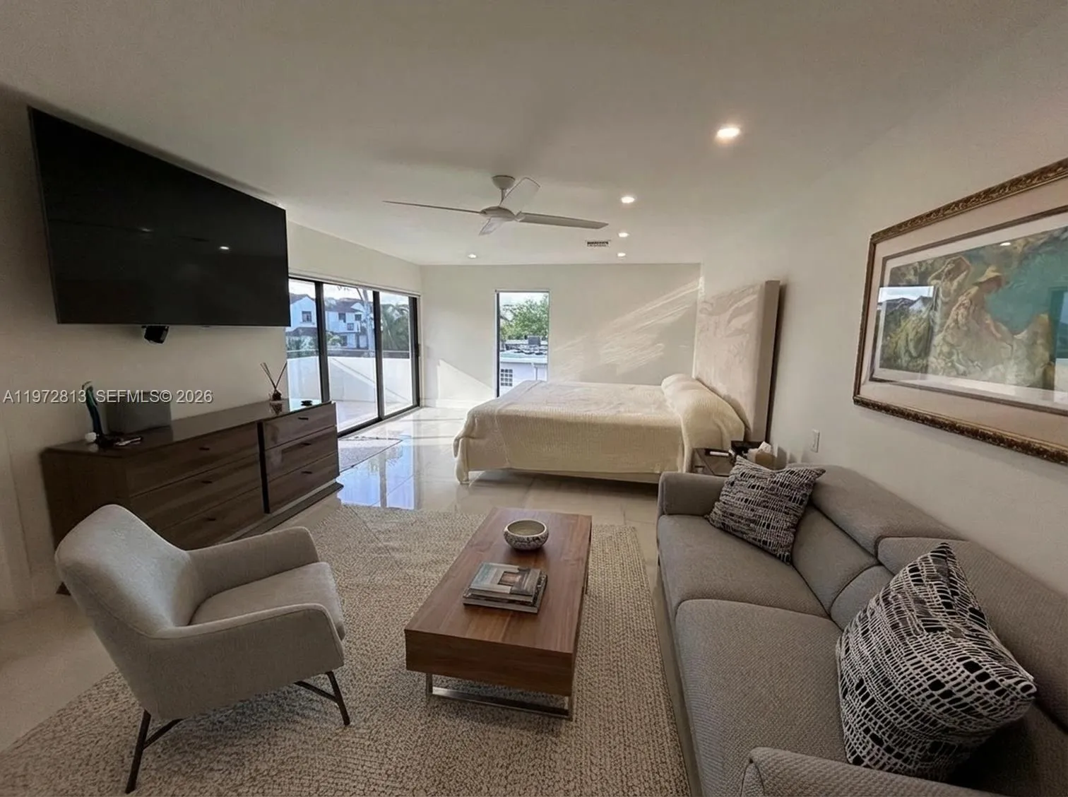 spacious primary suite