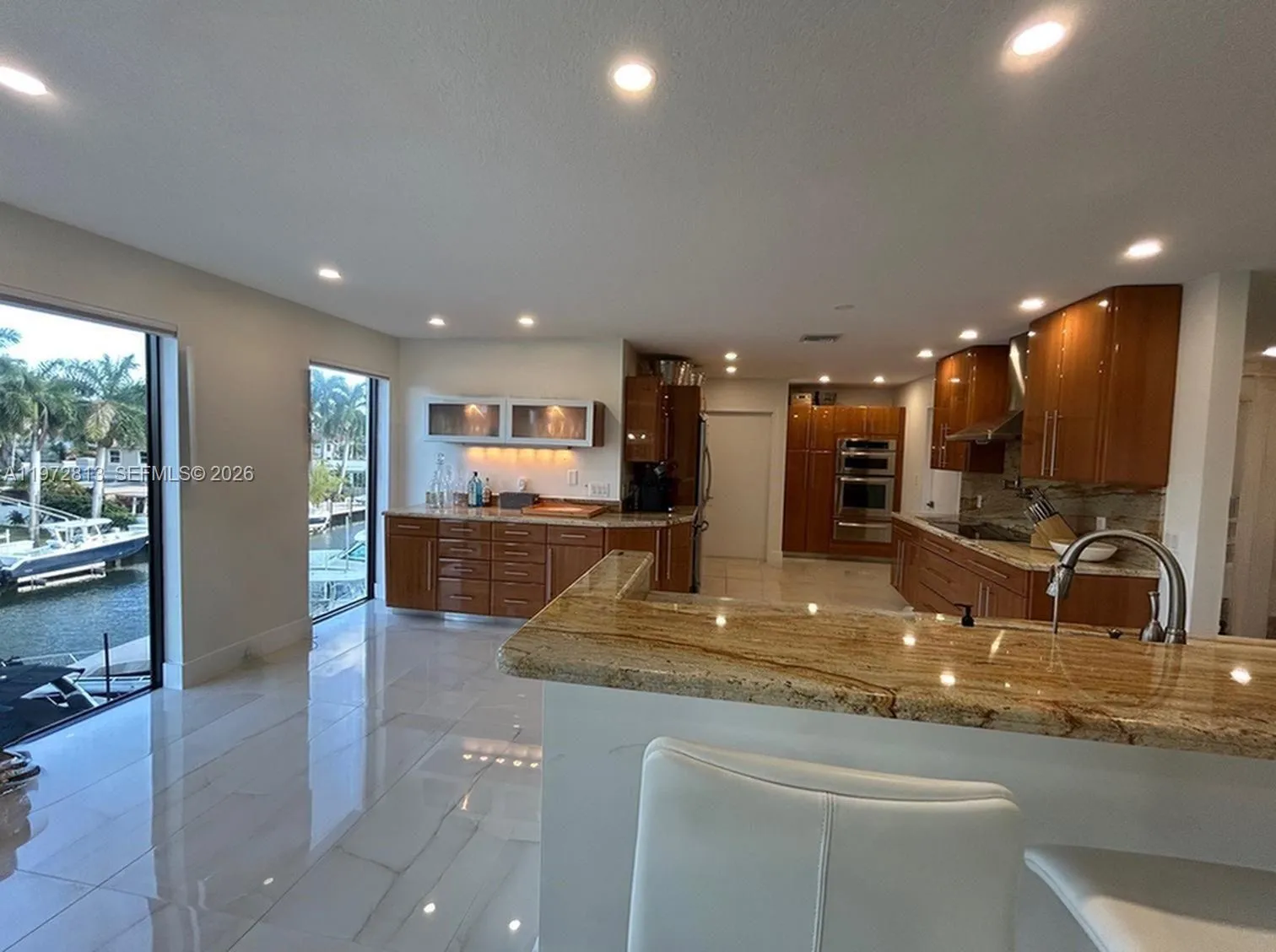 Kitchen w/water views