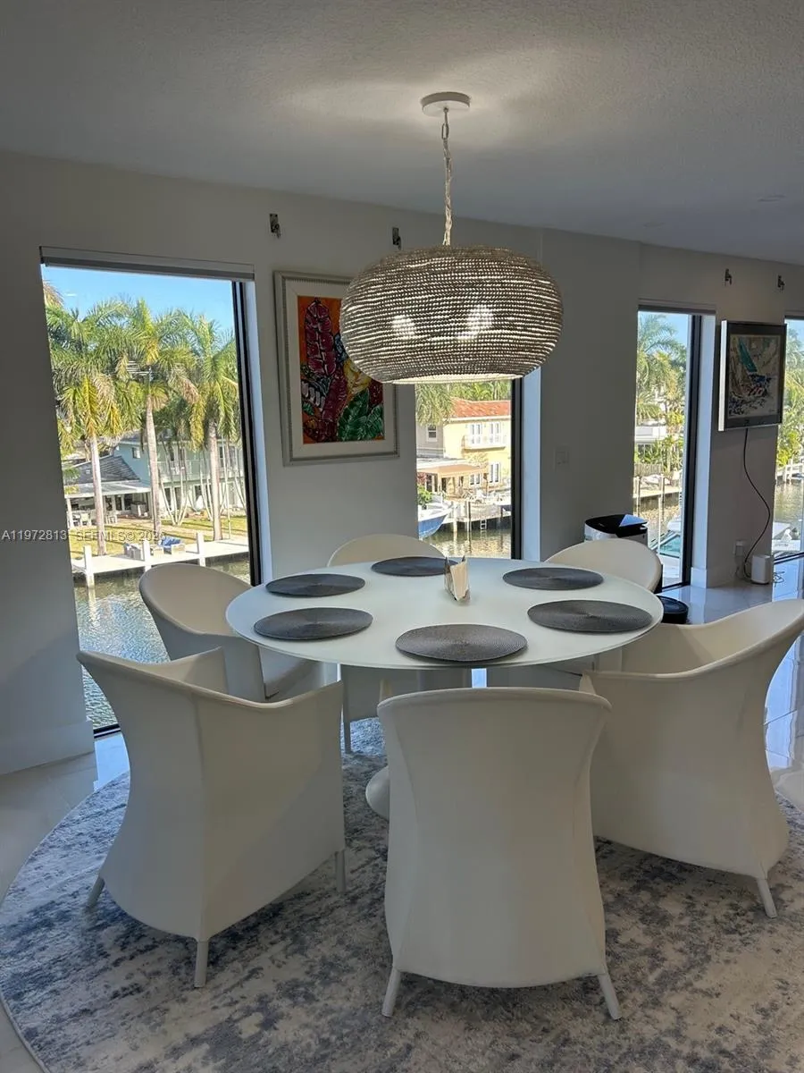 Dining overlooking water