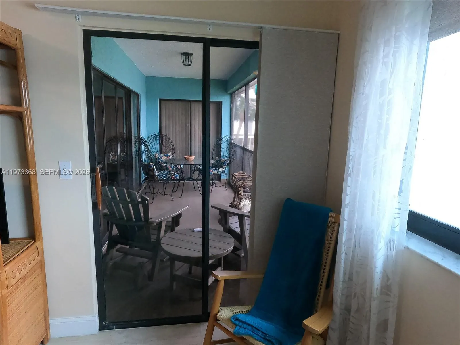 Access to balcony from master