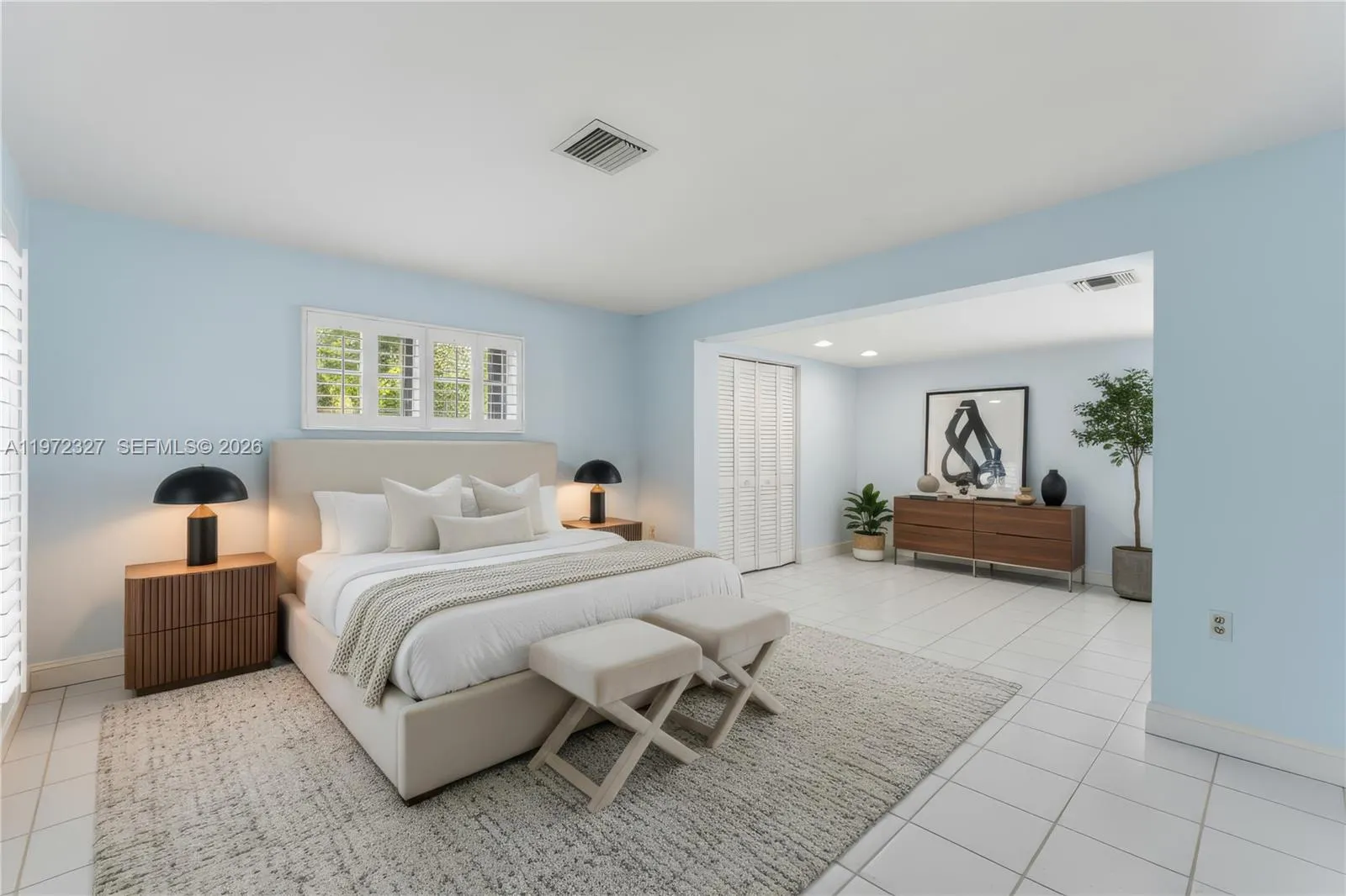 This photo is digitally staged and the windows altered.