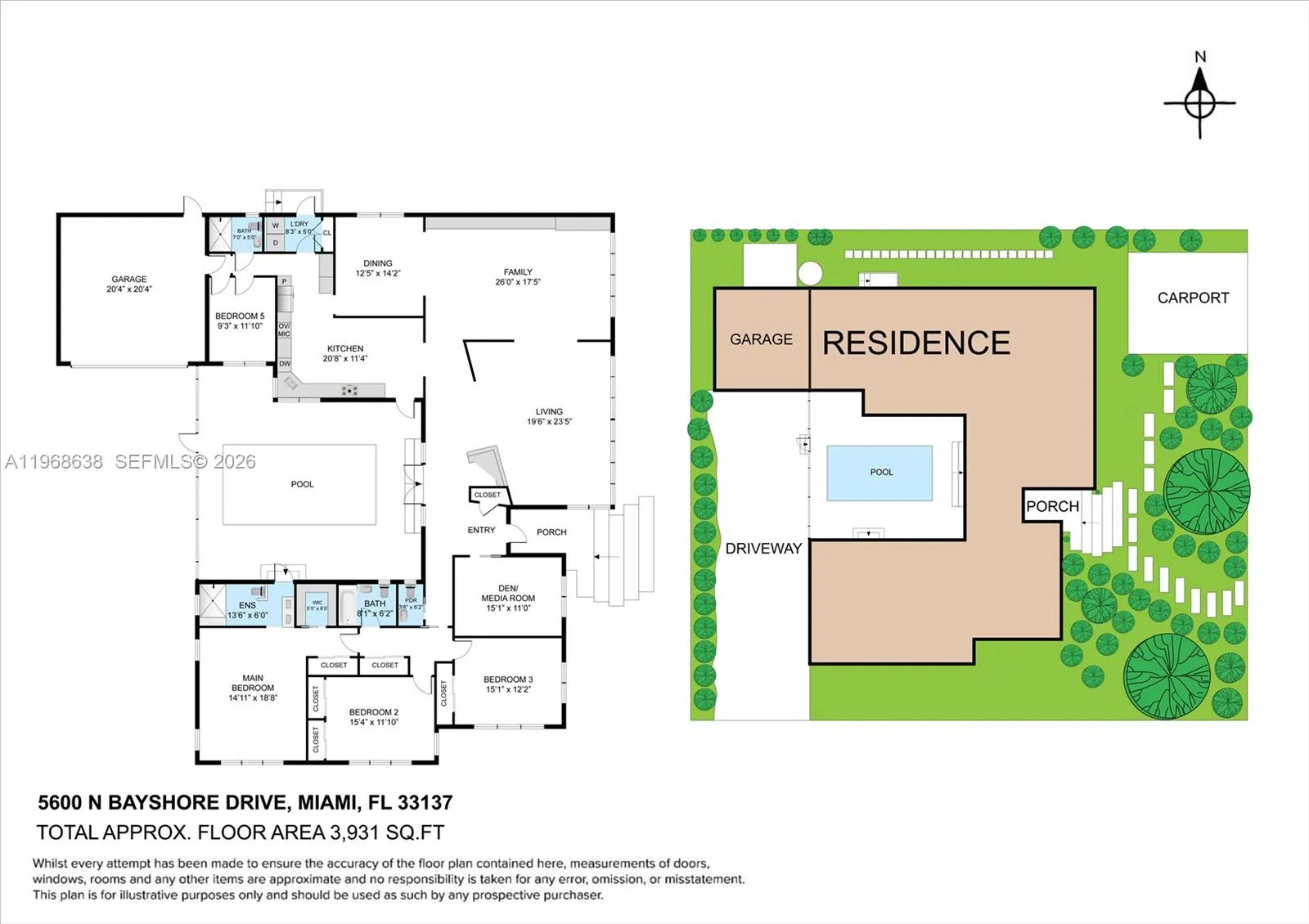 5600 N Bayshore Dr, Miami, Florida 33137, Miami, Florida 33137, 4 Bedrooms Bedrooms, ,3 BathroomsBathrooms,Residential,For Sale,5600 N Bayshore Dr, Miami, Florida 33137,A11968638