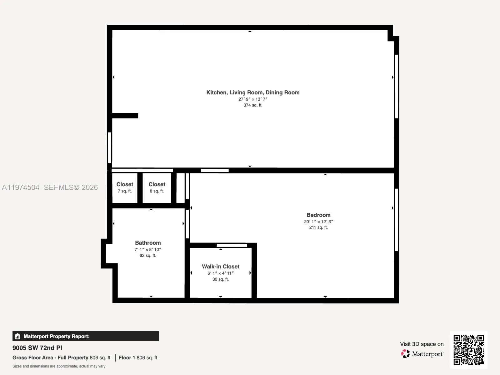 7290 Sw 90th St 308, Miami, Florida 33156, Miami, Florida 33156, 1 Bedroom Bedrooms, ,1 BathroomBathrooms,Residential,For Sale,7290 Sw 90th St 308, Miami, Florida 33156,A11974504
