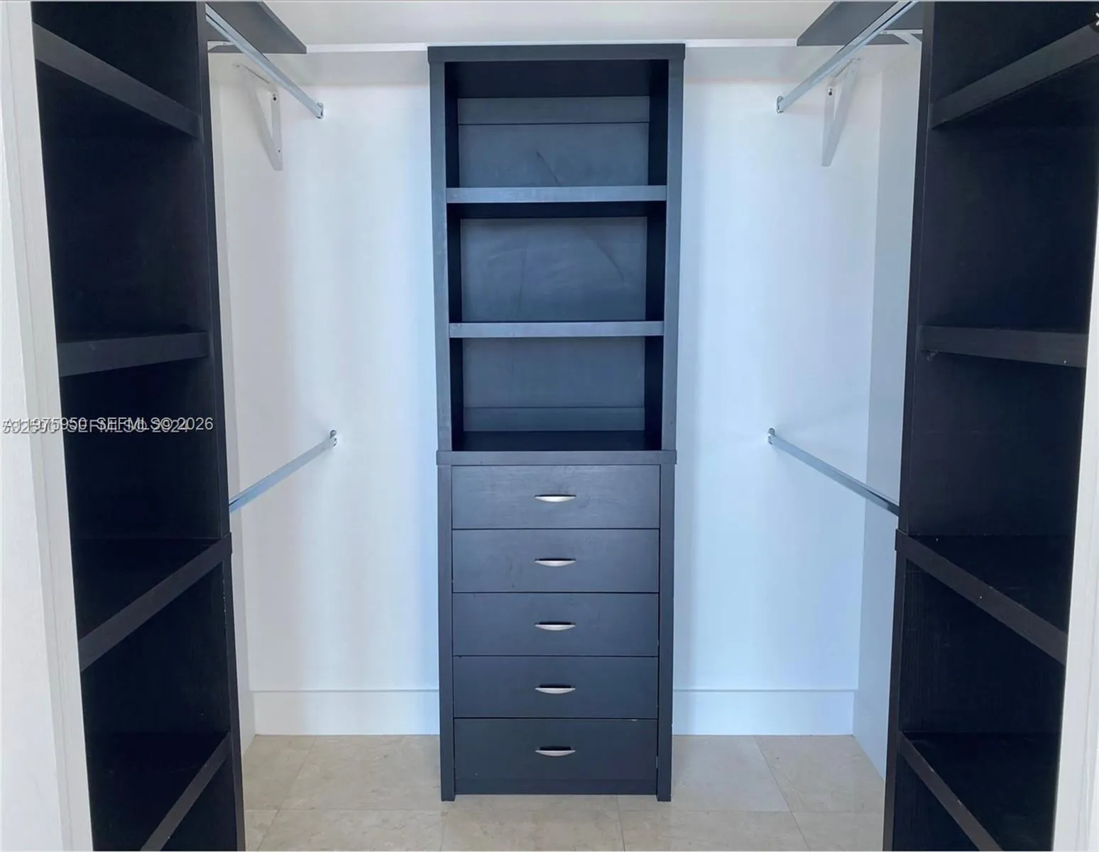 Built out walk-in closet