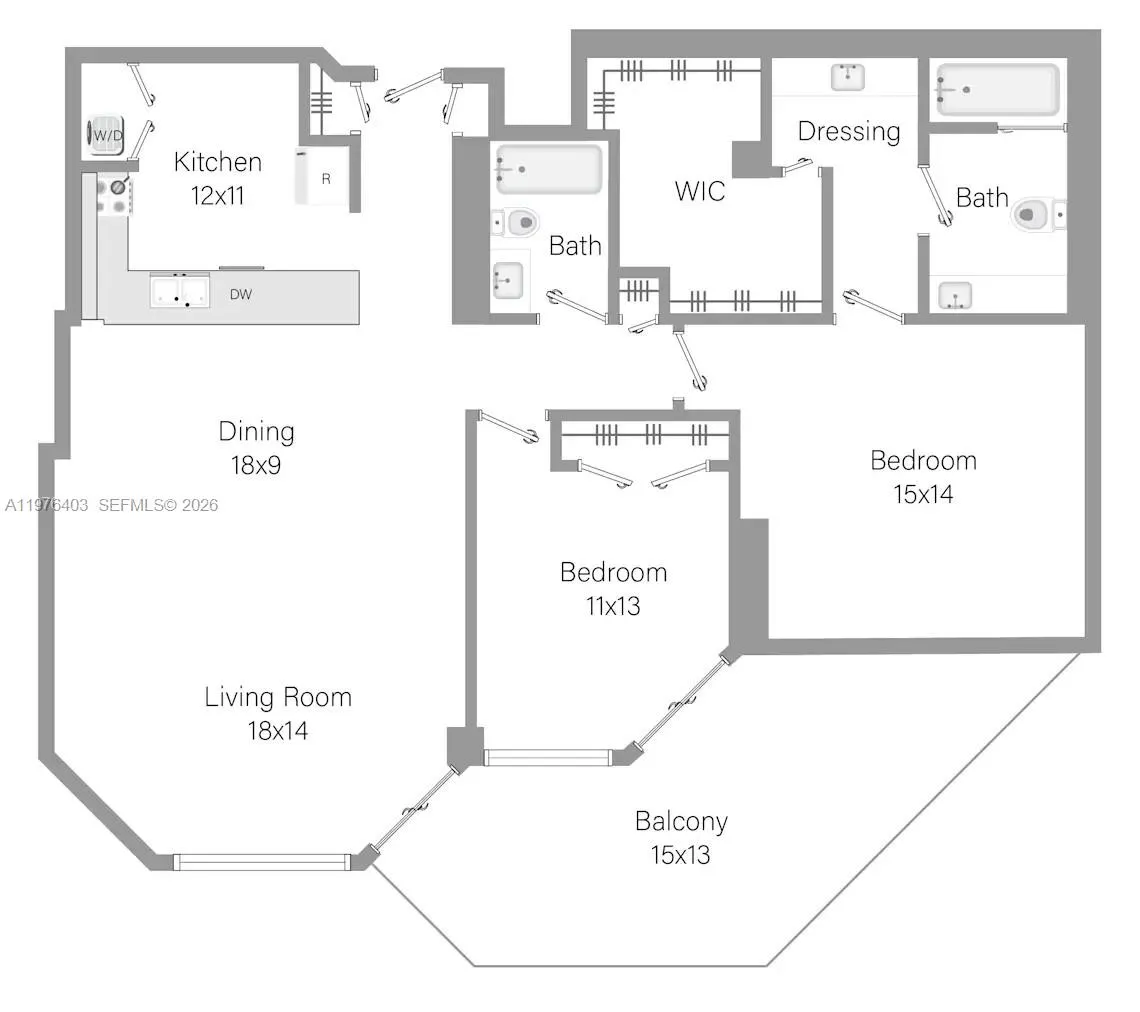 555 Ne 34th St 2402, Miami, Florida 33137, Miami, Florida 33137, 2 Bedrooms Bedrooms, ,2 BathroomsBathrooms,Residential Lease,For Rent,555 Ne 34th St 2402, Miami, Florida 33137,A11976403