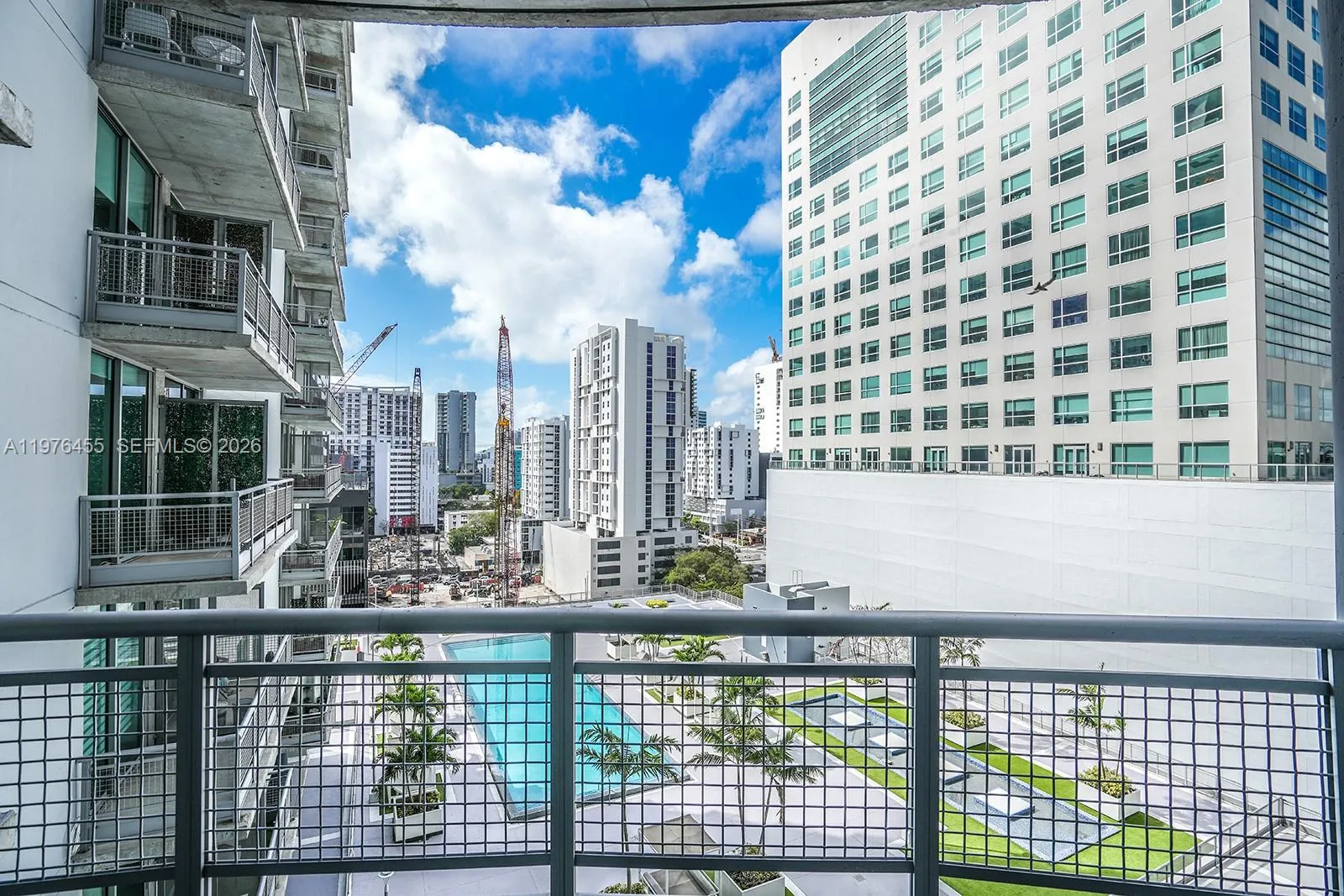 pool view from balcony