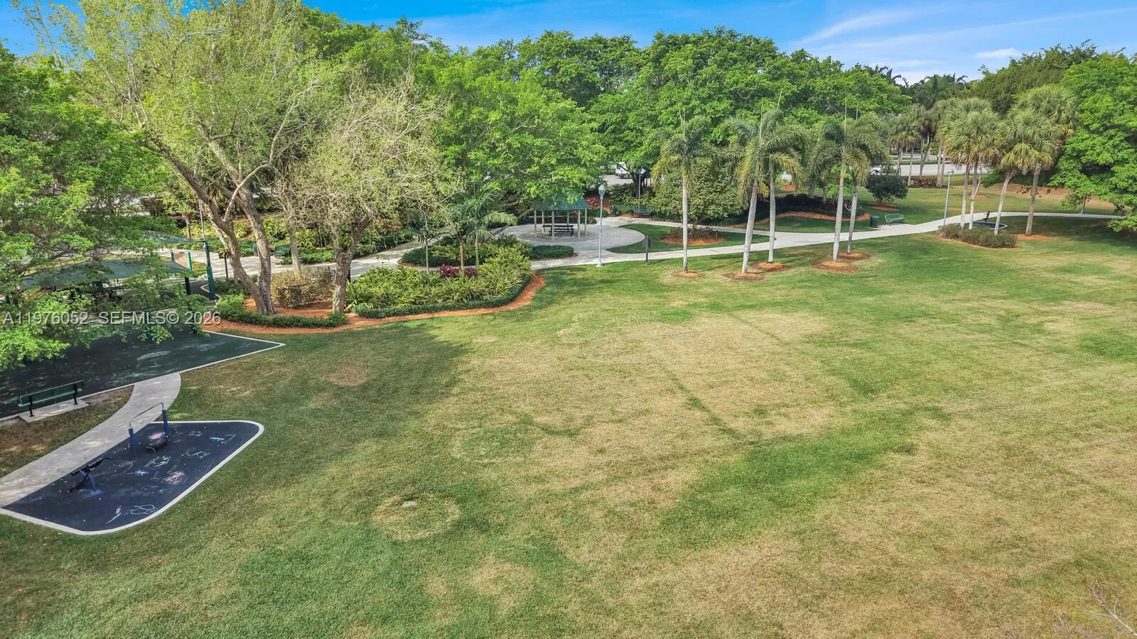 Steps away is Country Isles Park with walking trails, covered playground and mature trees.