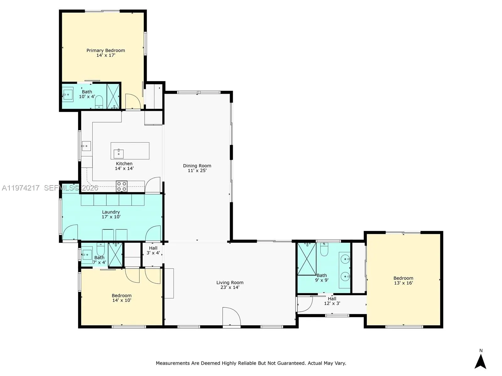 Convenient split floor plan