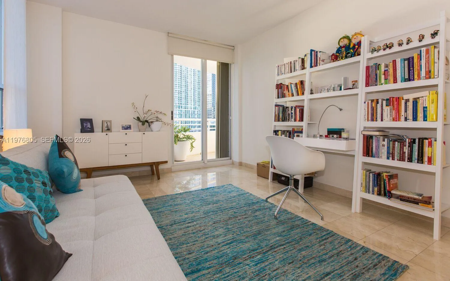 second bedroom or office, exit to balcony