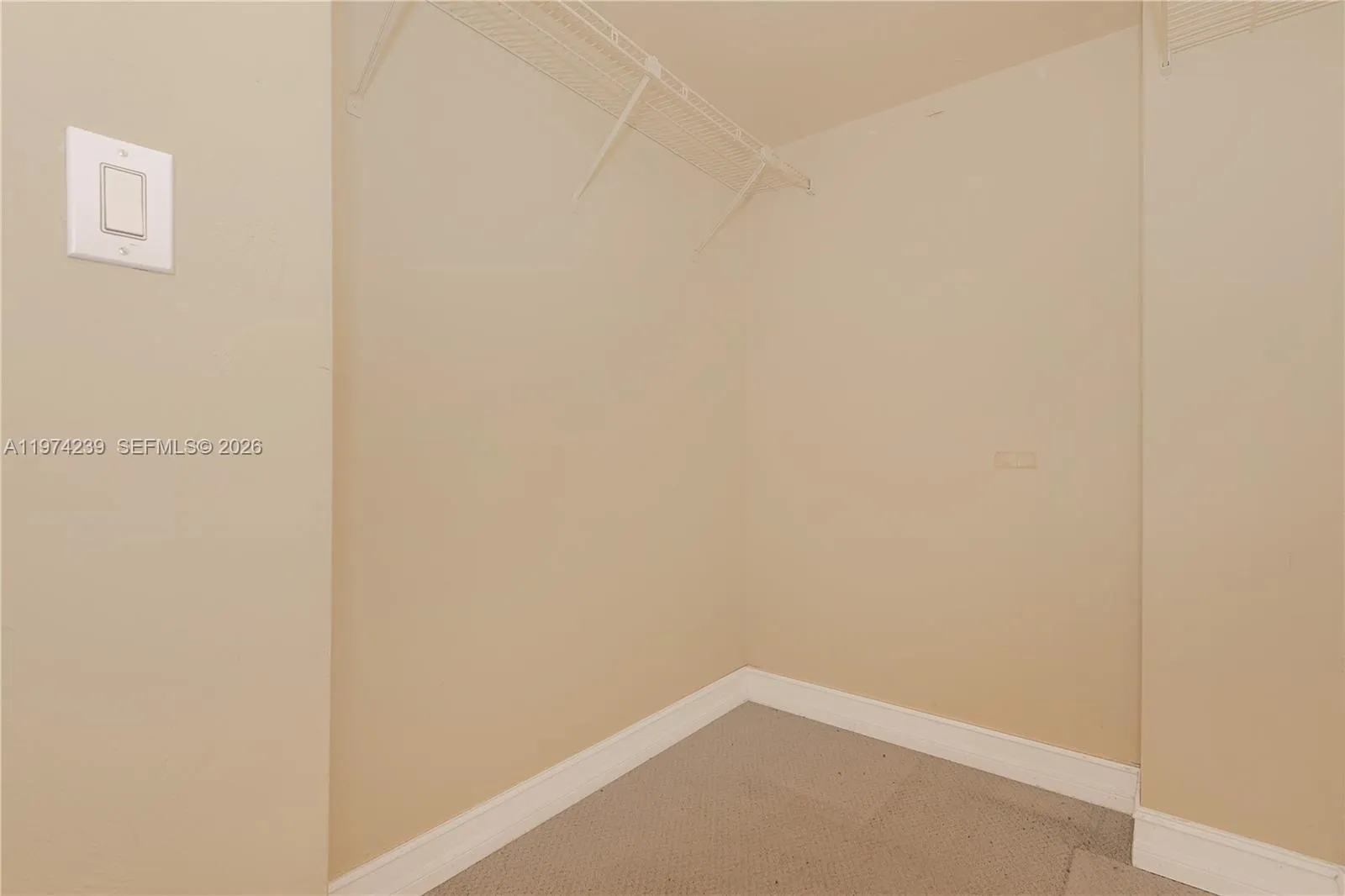 Just inside the entry to the Primary Bathroom is the walk-in closet.