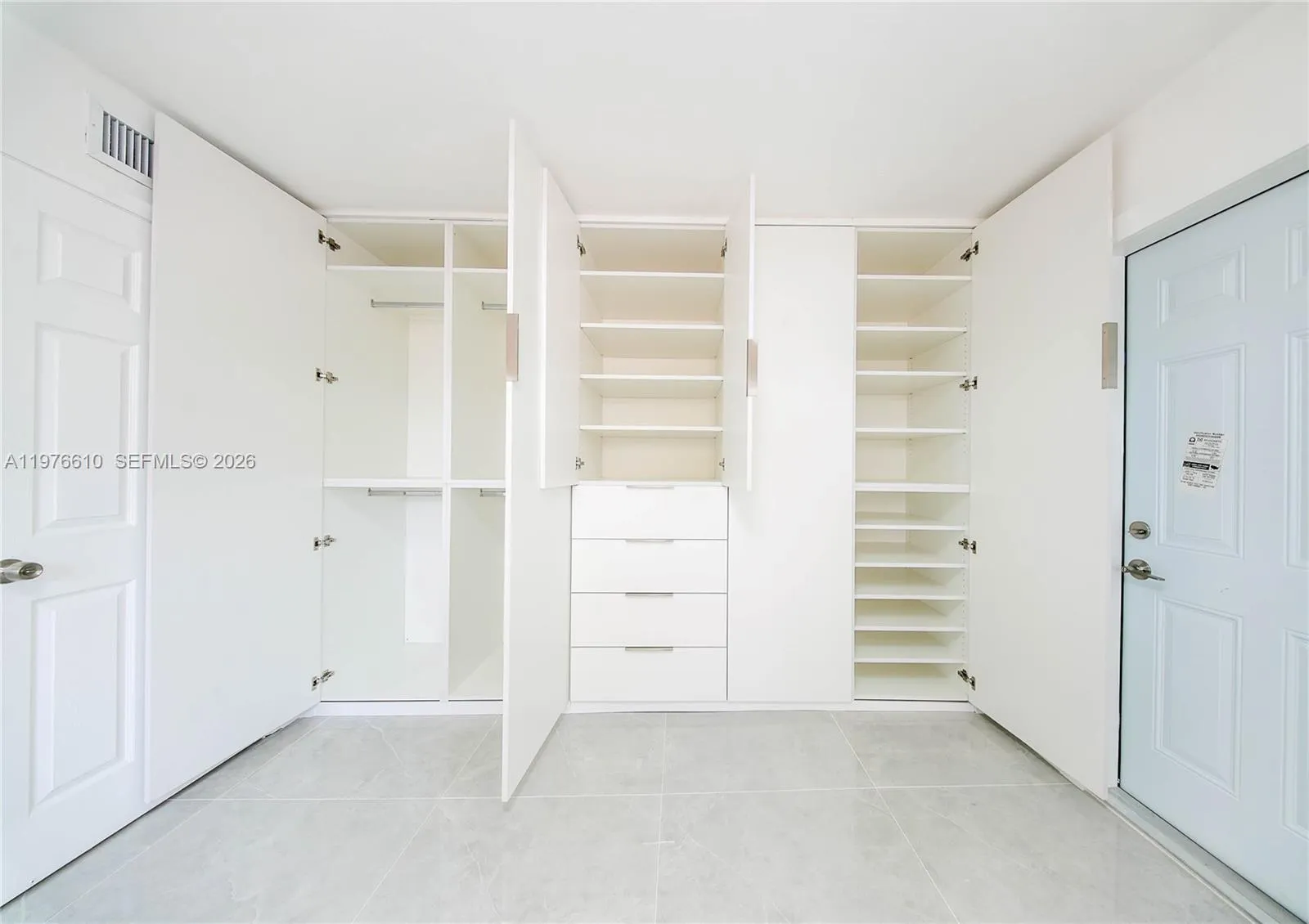 AS-IS CLOSET VIEW