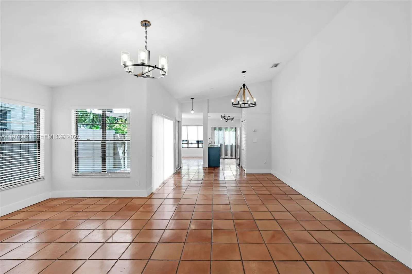 Living Room/ Dining Room leading into kitchen
