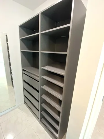 Right side of walk-in closet