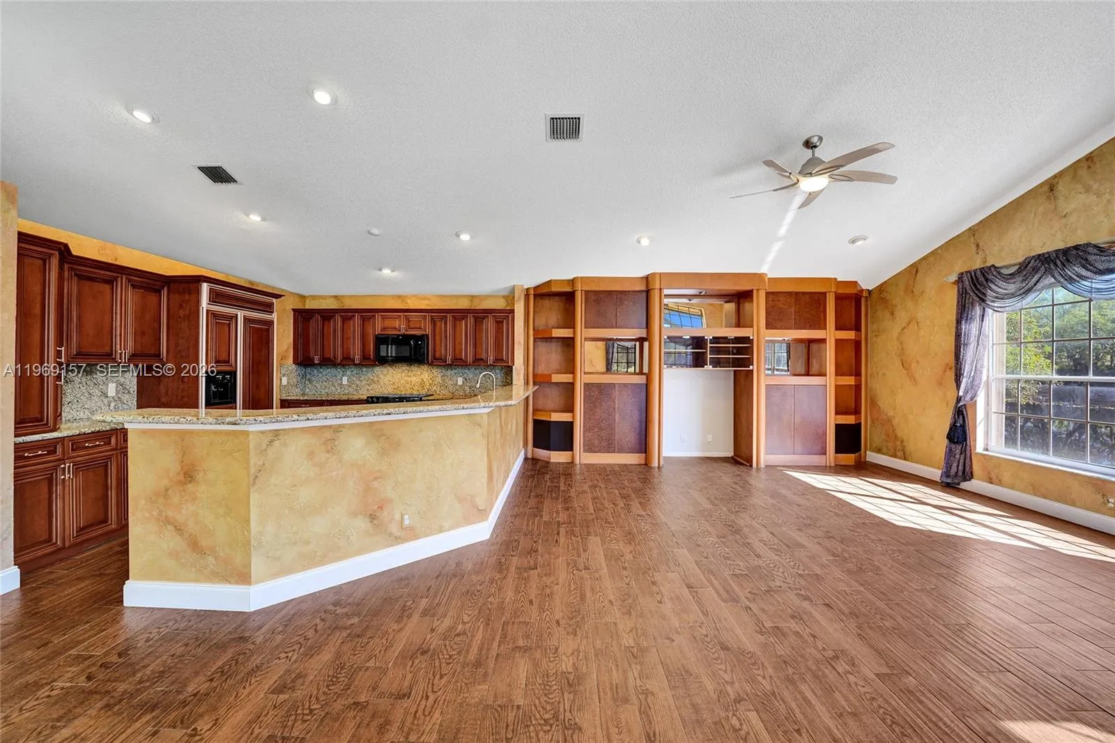 Large kitchen and Family room