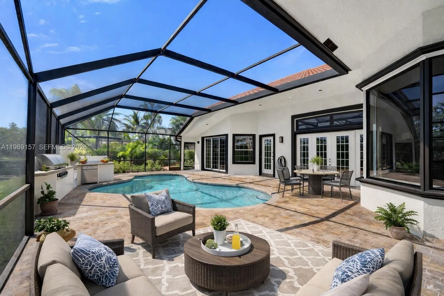 DIGITALLY ENHANCED & STAGED - house painted, new windows & comfy patio