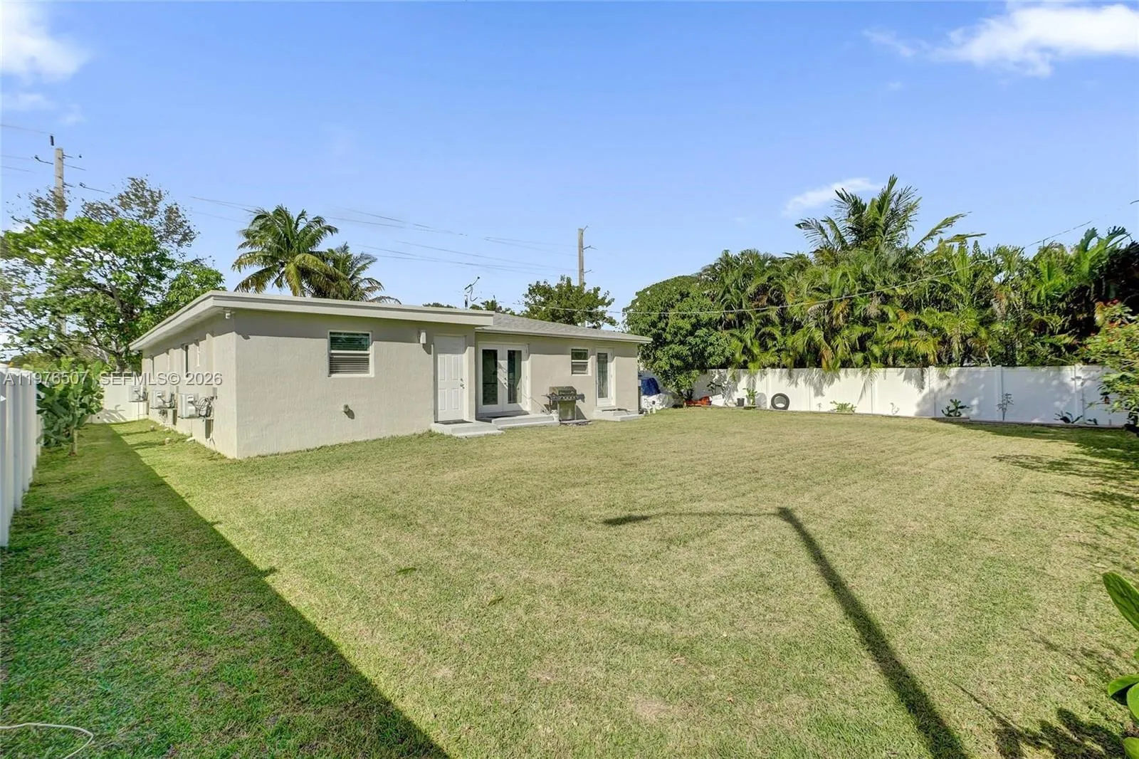 WIDE OPEN BACKYARD TO PUT THE PERFECT POOL AND PATIO OR YOU CAN ADD TO YOUR LIVING SPACE!