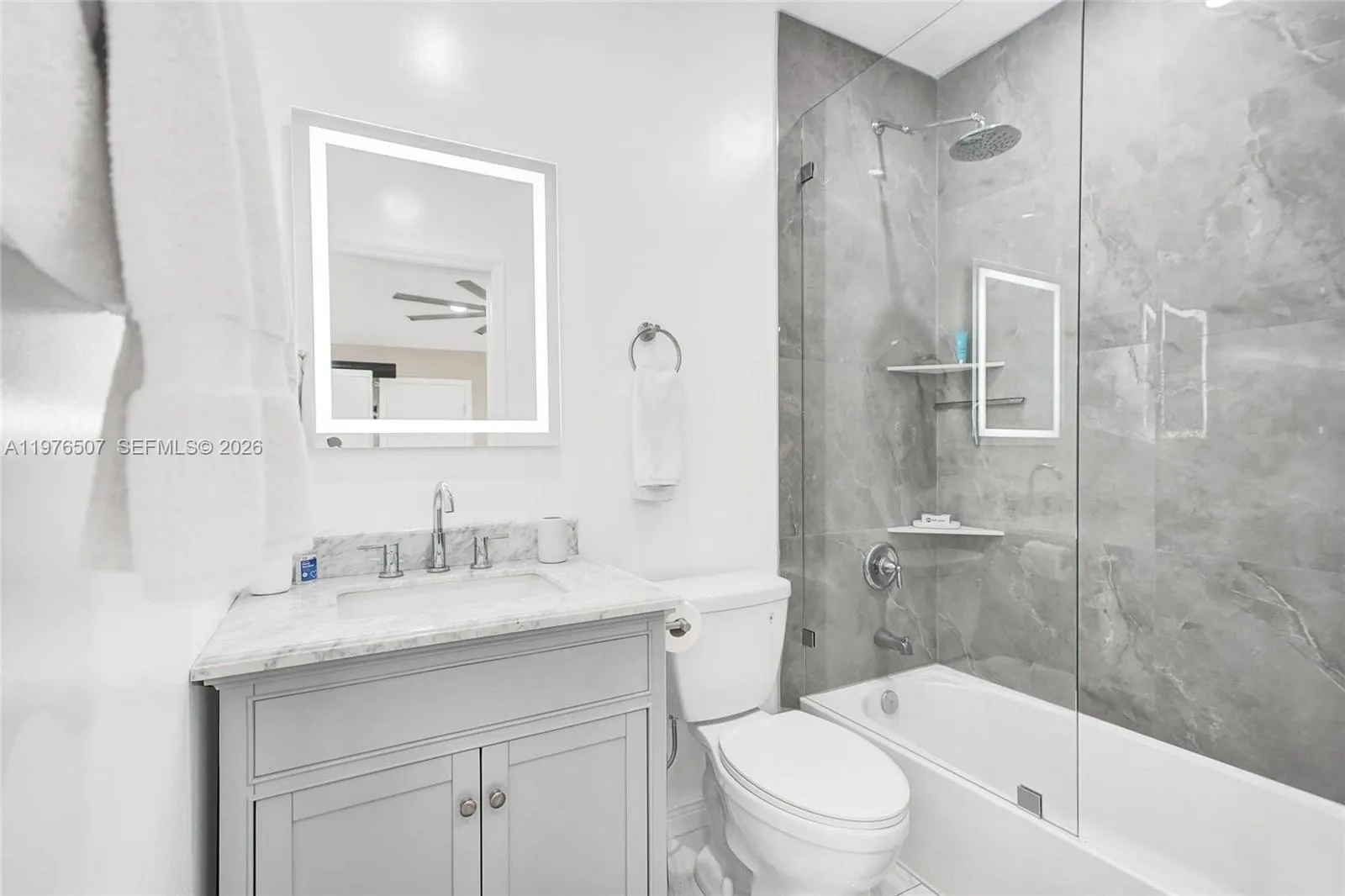 UPGRADED BATHROOM WITH STATE OF THE ART SHOWER!