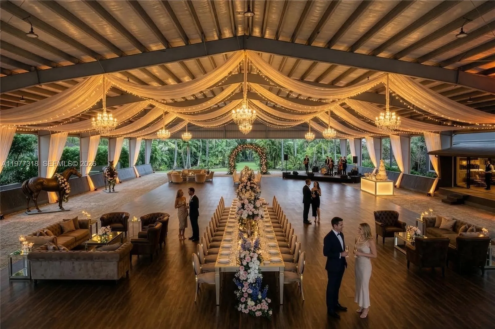 Large covered arena perfect for hosting events! (Ai-Generated)