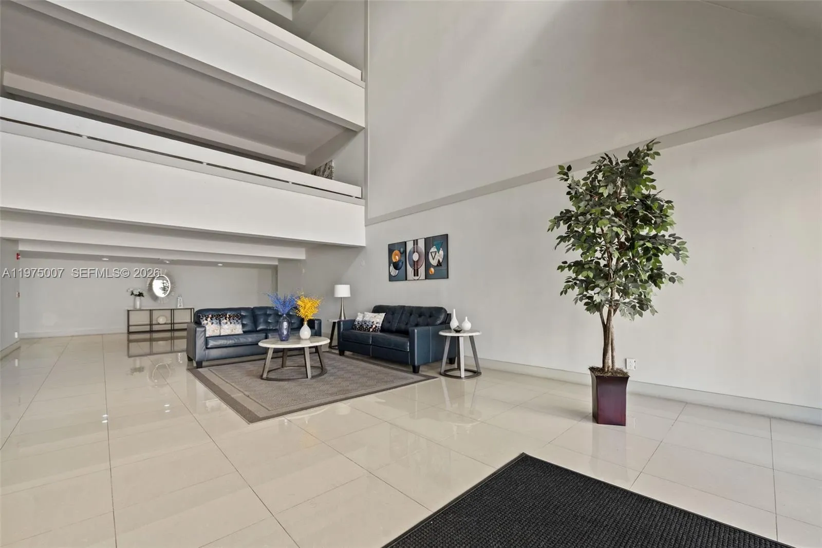 3. Key entry to an inviting lobby.