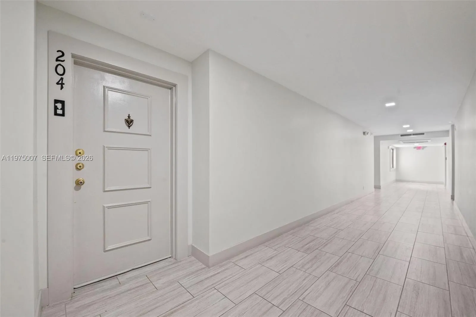 Hallway leading to your unit.