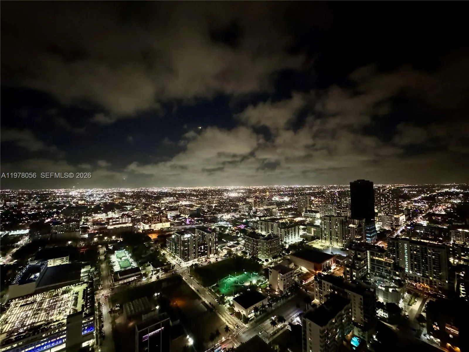 East city view at night