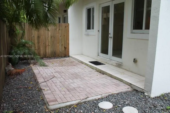 Private patio on first floor