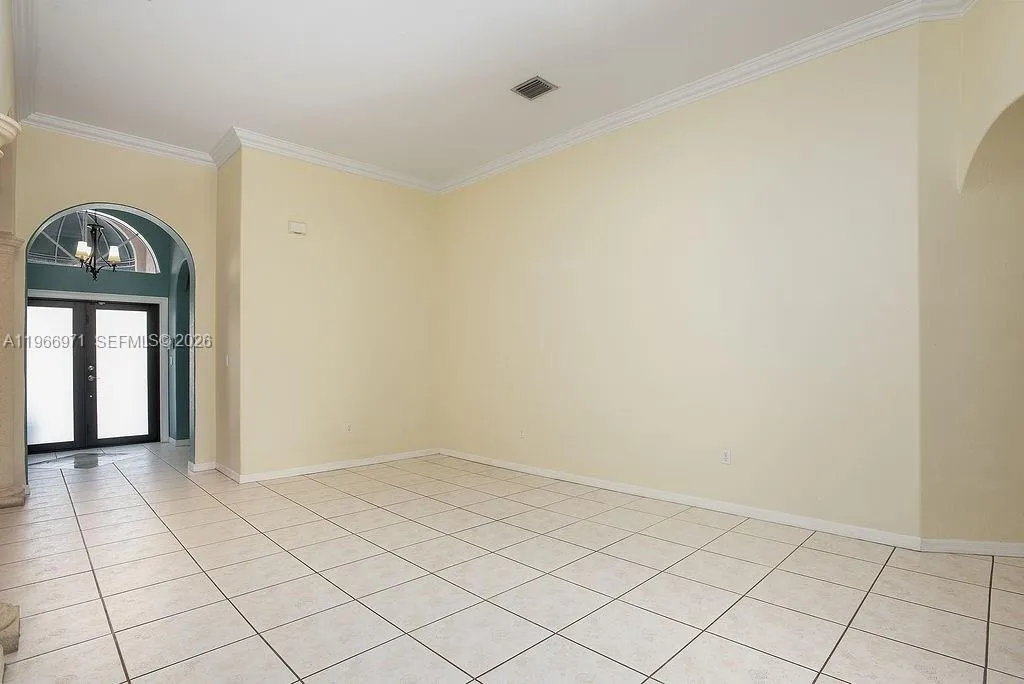 Spacious living room area