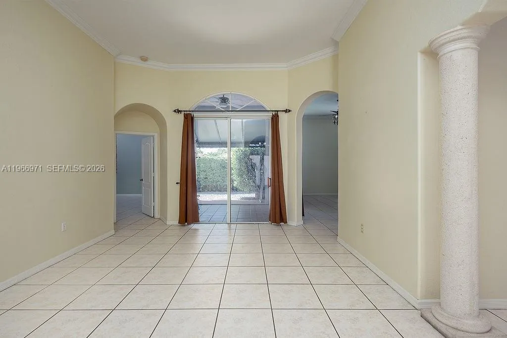 View of living room from entrance