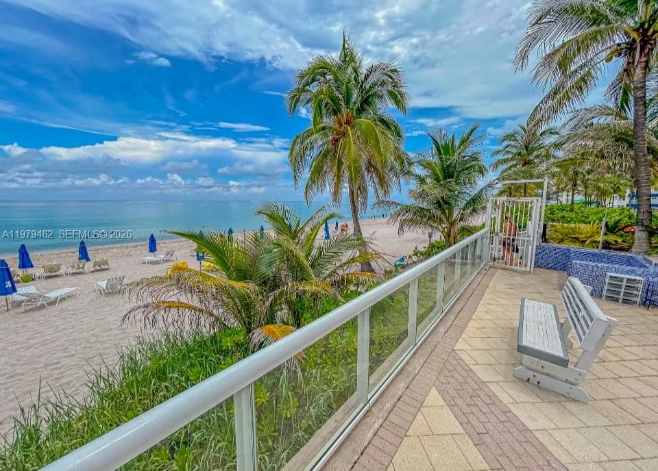 beachfront location looking south