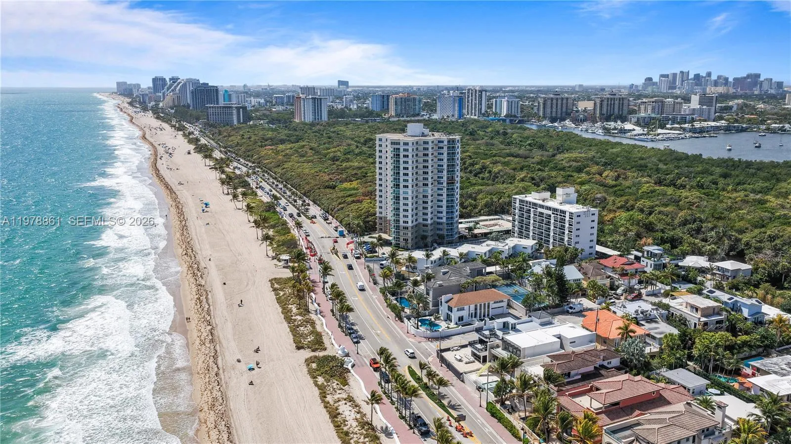 Oceanfront views with views of Sunrise Bay and Birch Taylor Park