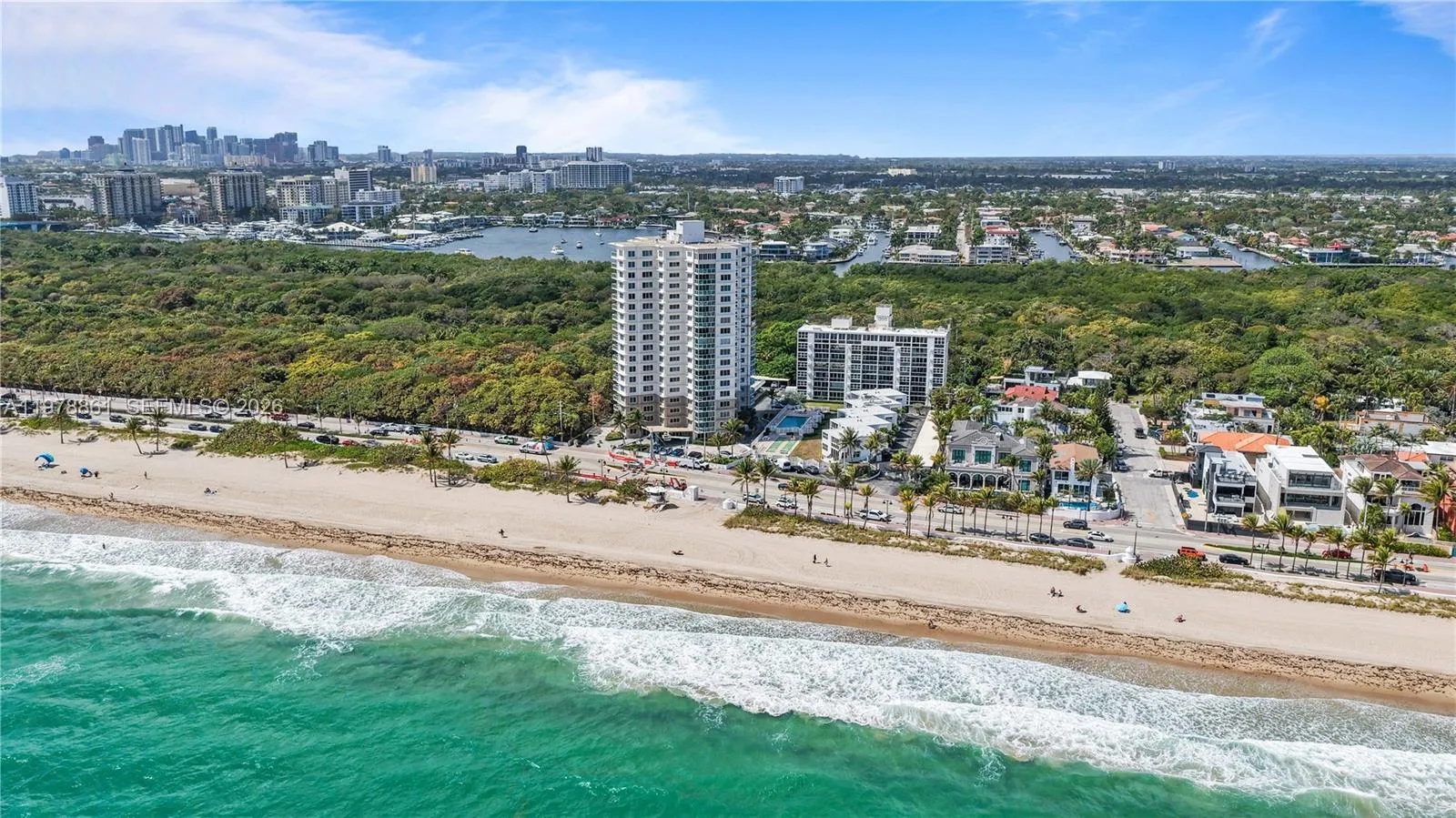 Oceanfront views with views of Sunrise Bay and Birch Taylor Park