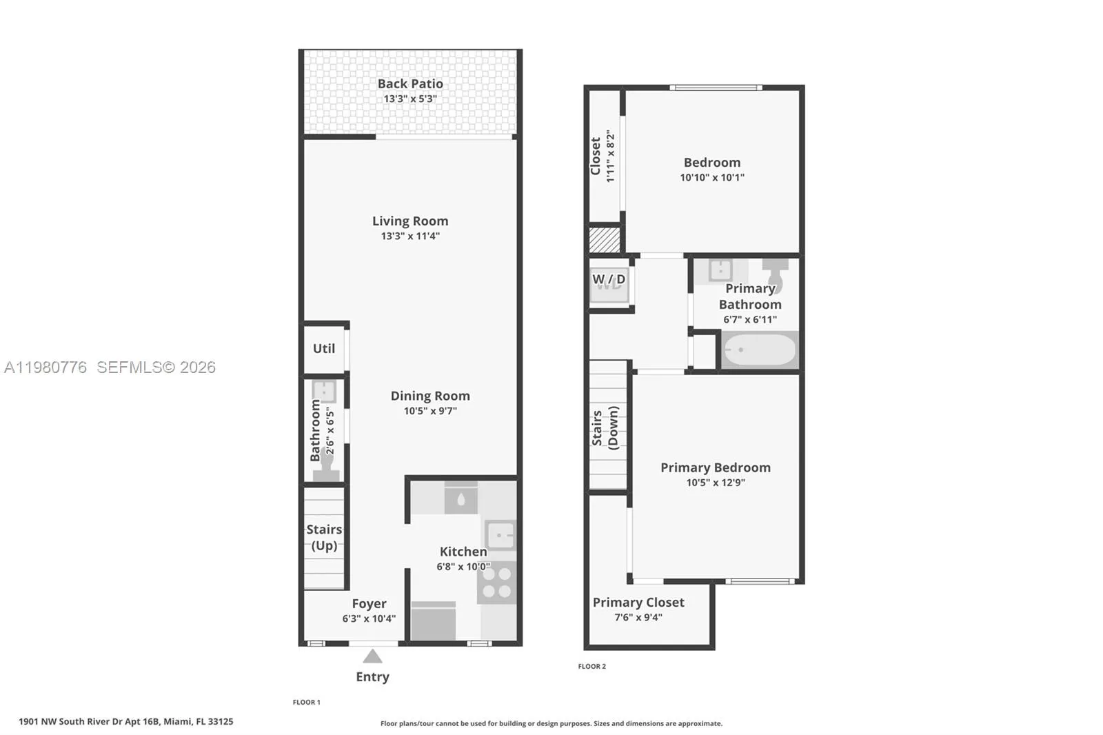 1901 Nw S River Dr 16b, Miami, Florida 33125, Miami, Florida 33125, 2 Bedrooms Bedrooms, ,1 BathroomBathrooms,Residential,For Sale,1901 Nw S River Dr 16b, Miami, Florida 33125,A11980776