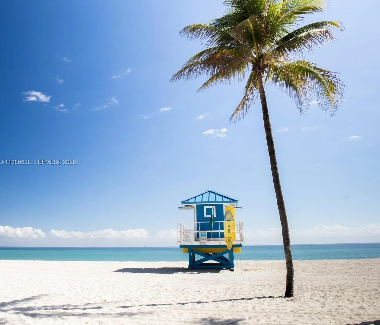 Beach just across the street