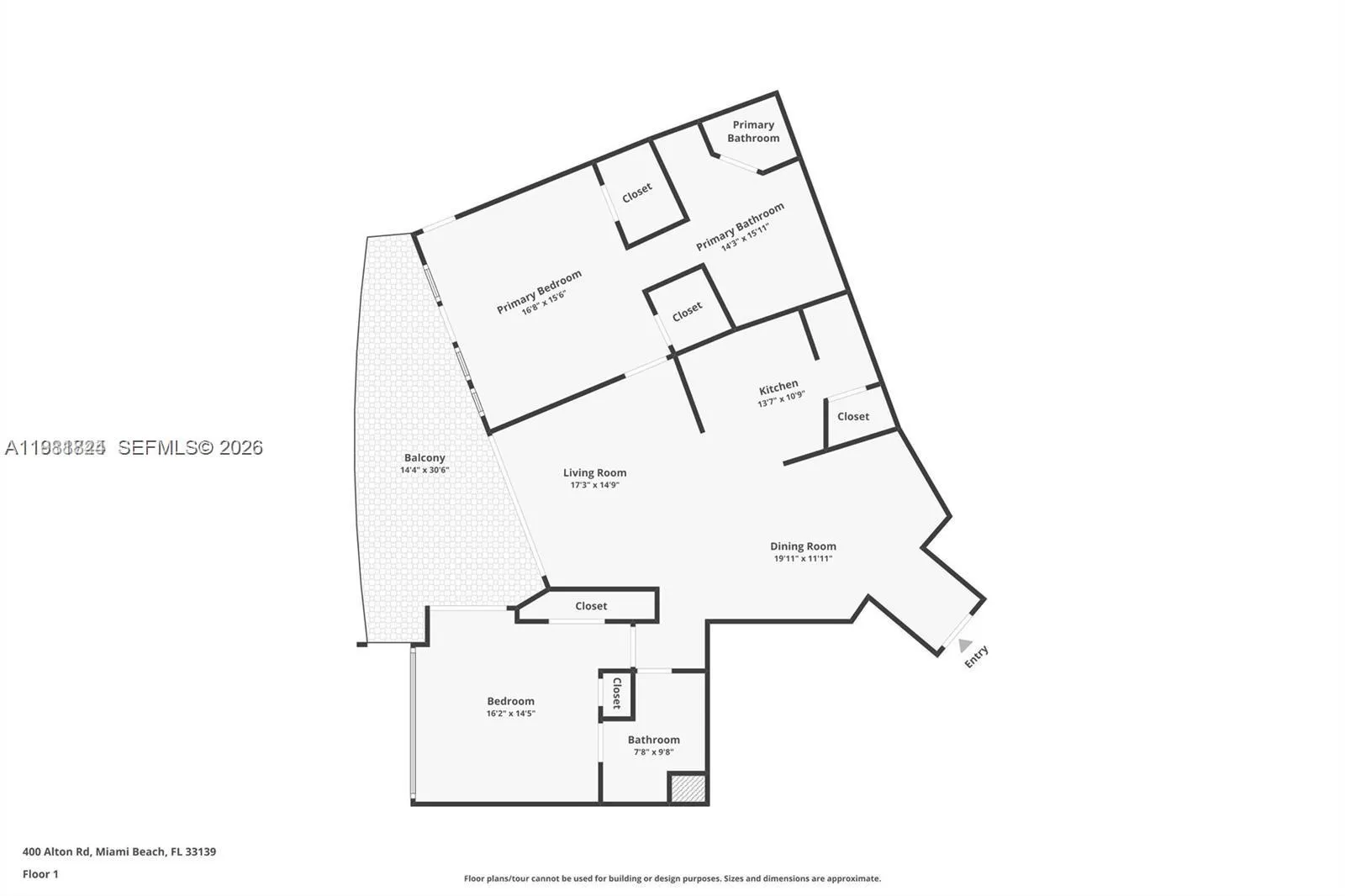 400 Alton Rd 407, Miami Beach, Florida 33139, Miami Beach, Florida 33139, 2 Bedrooms Bedrooms, ,2 BathroomsBathrooms,Residential Lease,For Rent,400 Alton Rd 407, Miami Beach, Florida 33139,A11981824