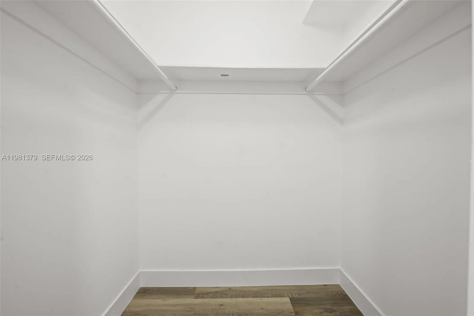 Interior storage closet