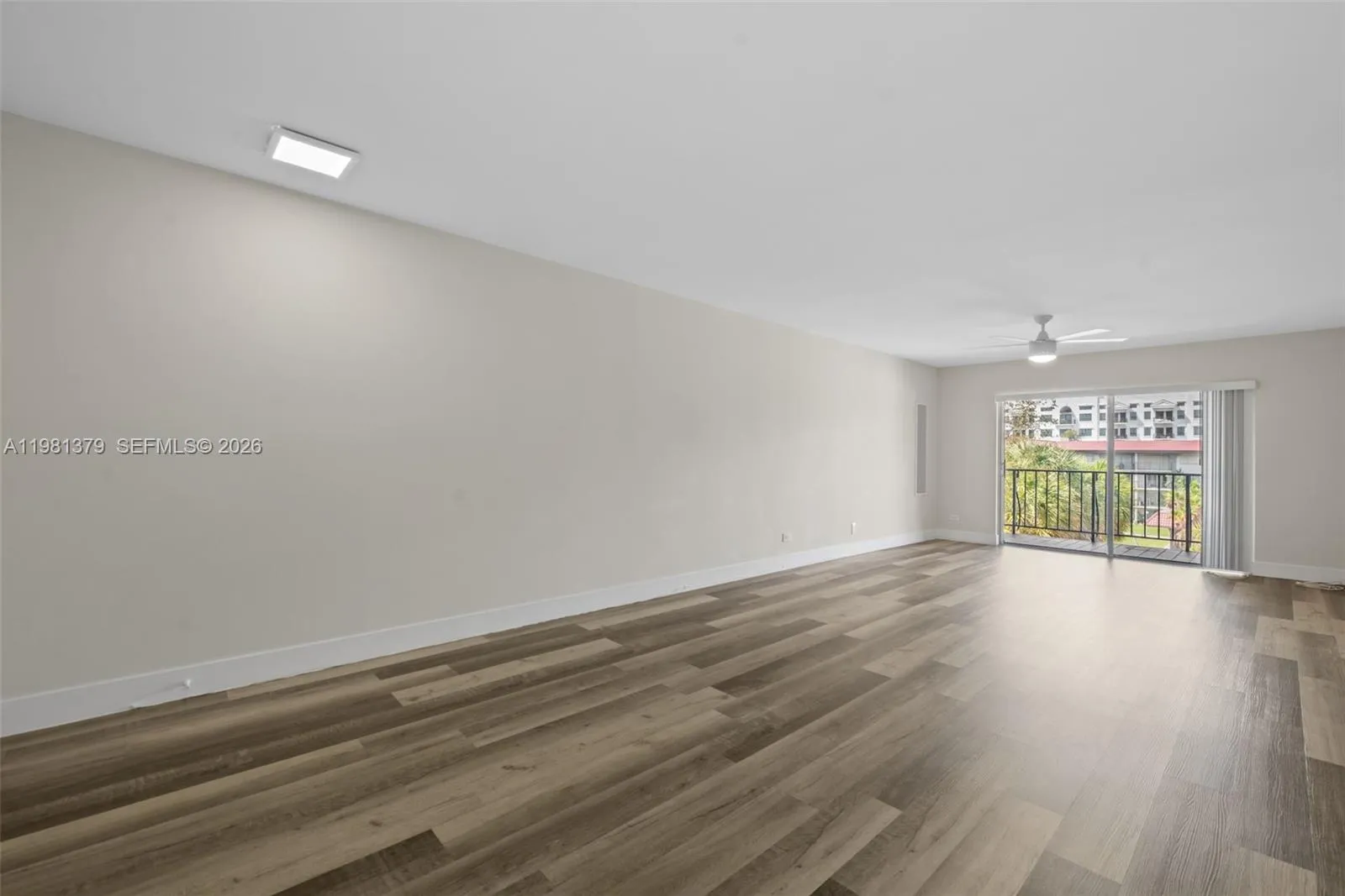 Family room and balcony