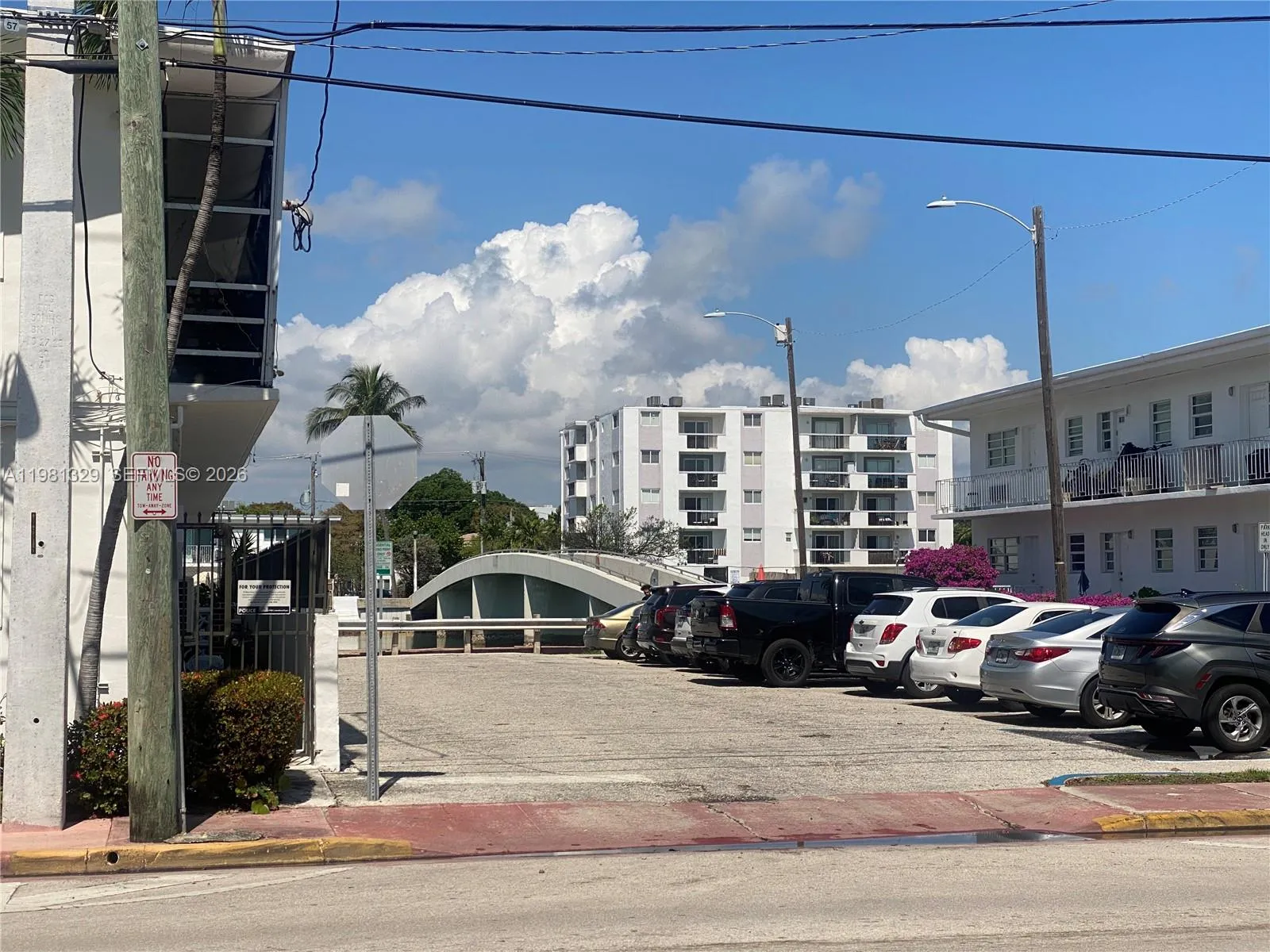 City parking lot next door