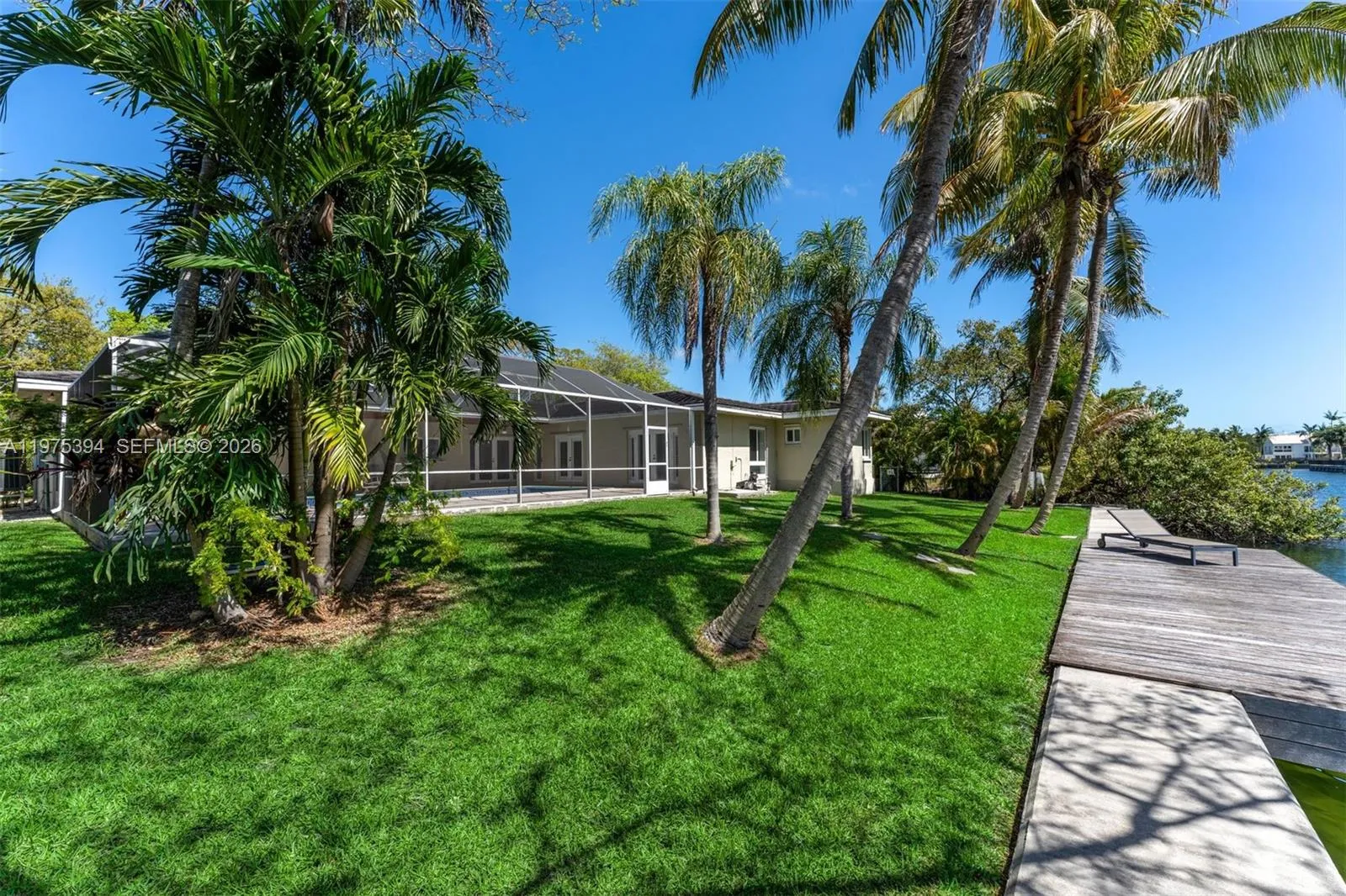 Spacious lot with dock & seawall