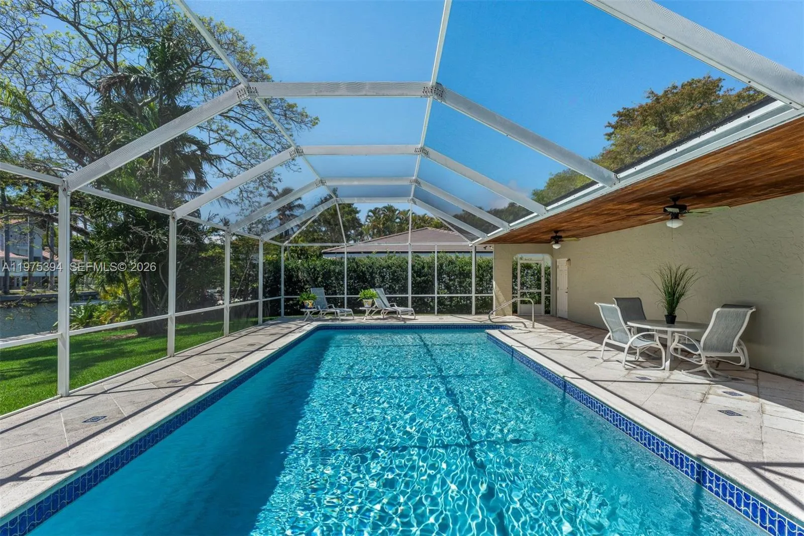Screened pool, patio and veranda