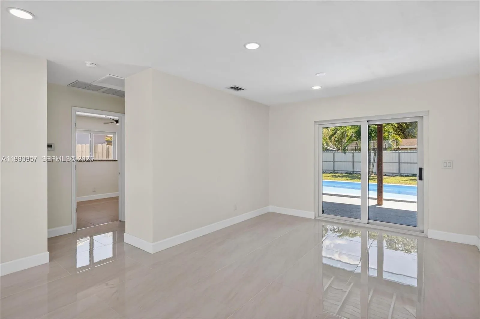 Left side of the house-2 bedrooms and full bath