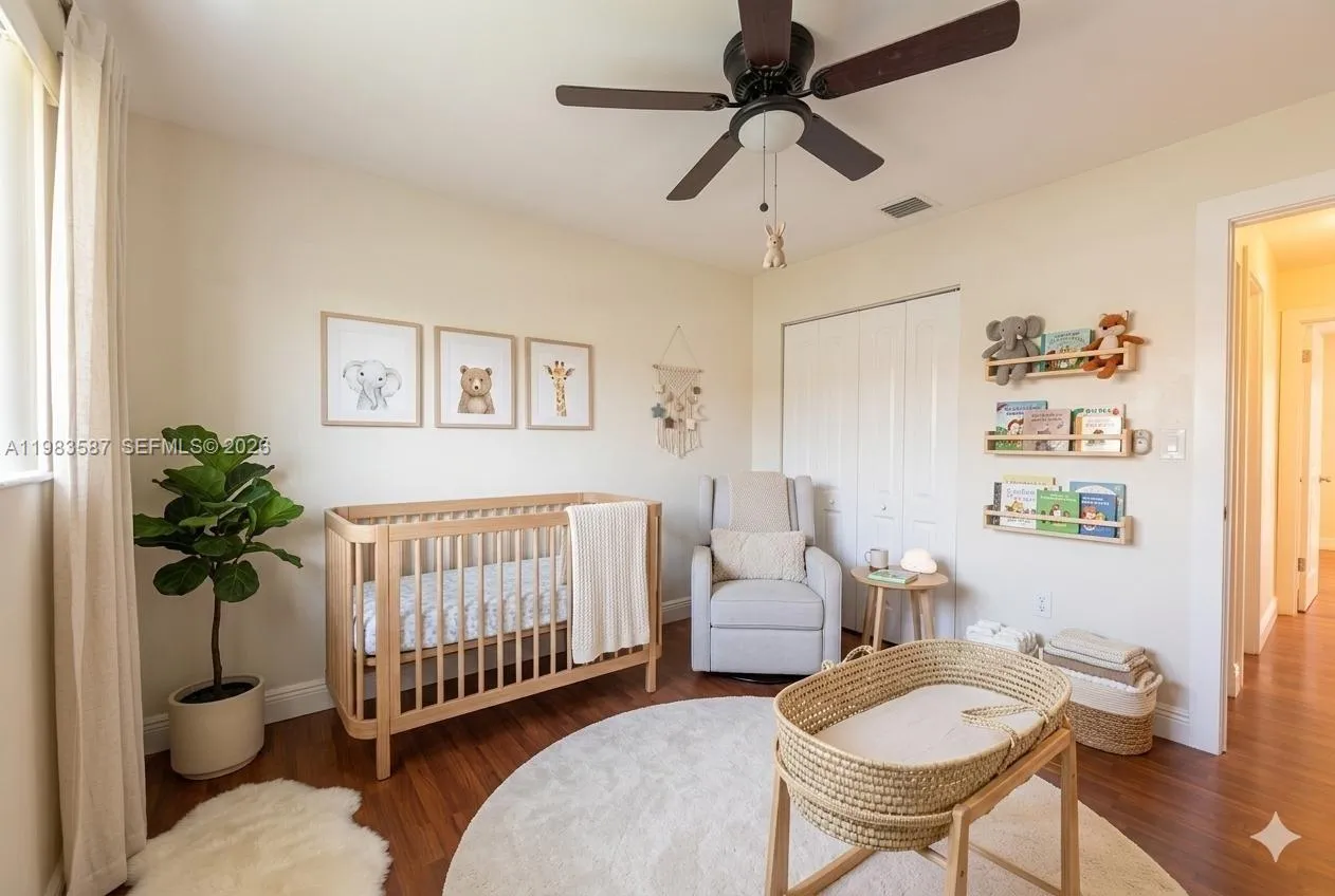 Nursery virtually staged
