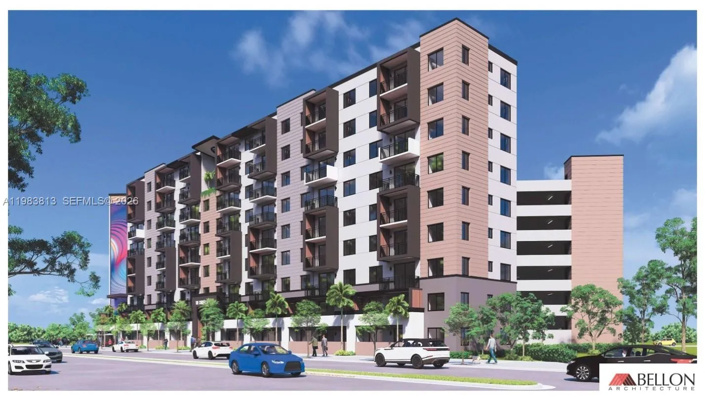 View of front looking North