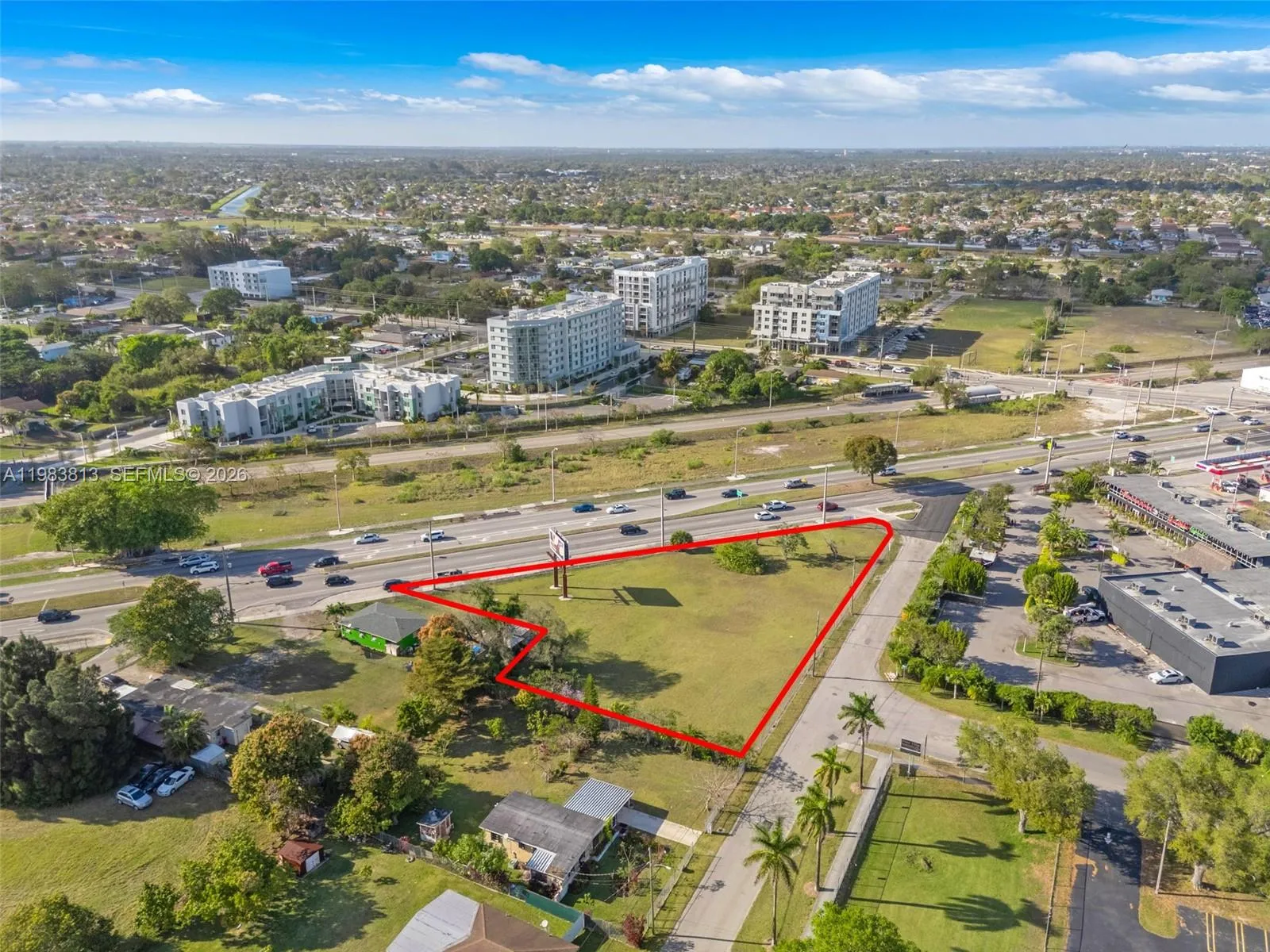 High rise development across US 1