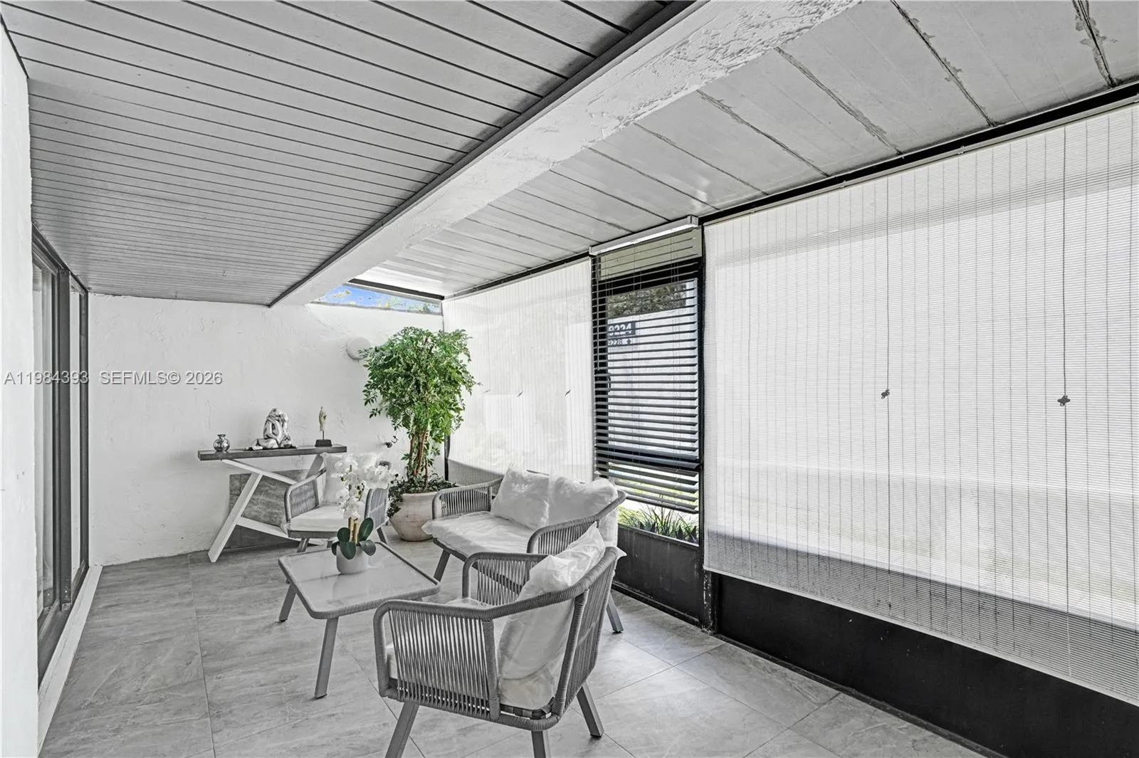Covered terrace