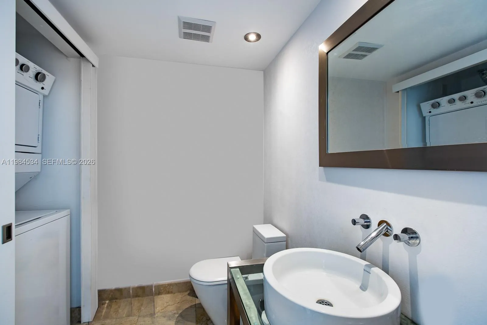 Half Bathroom with Washer/Dryer