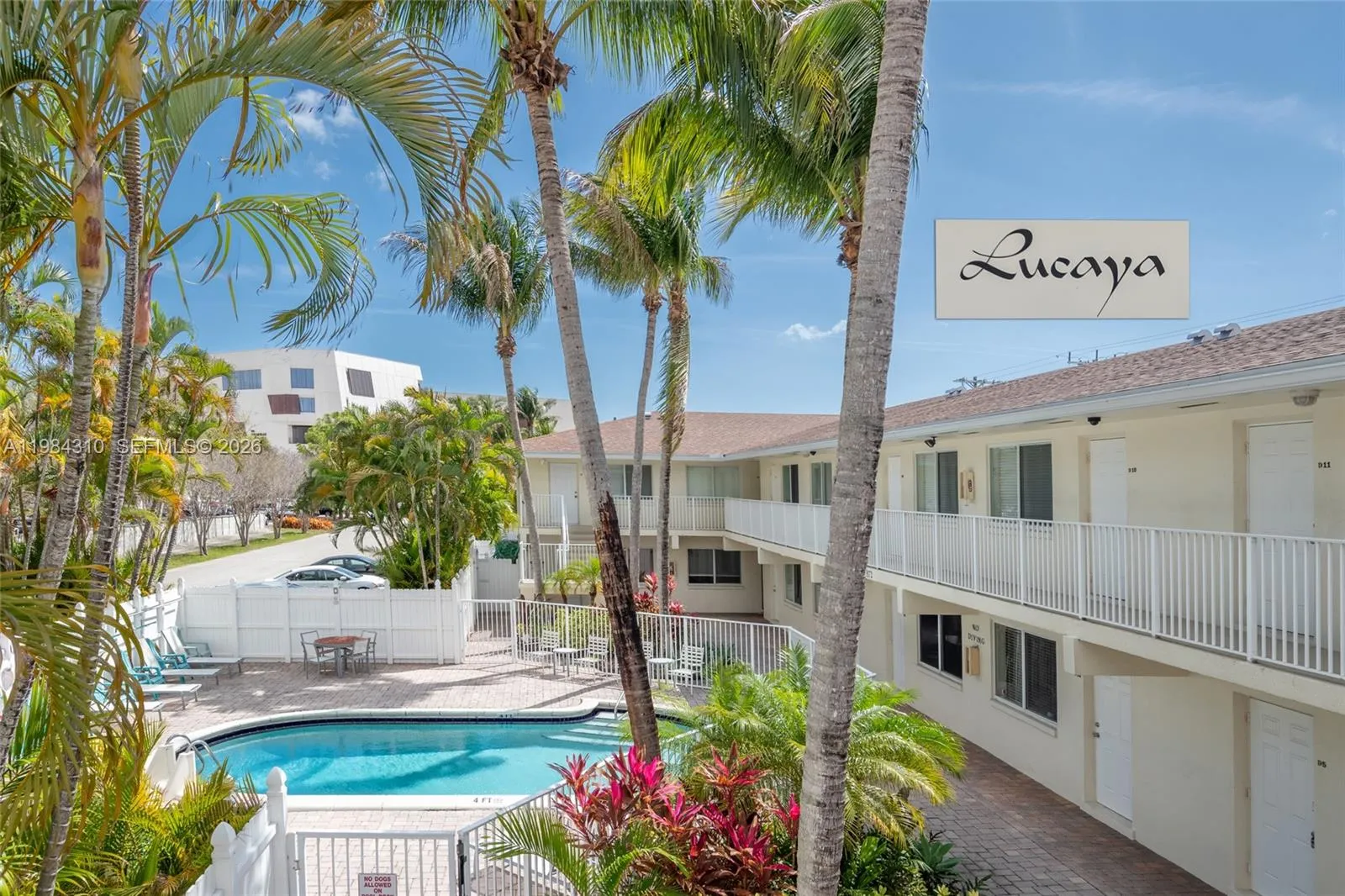 Ground floor unit with easy access to the pool.