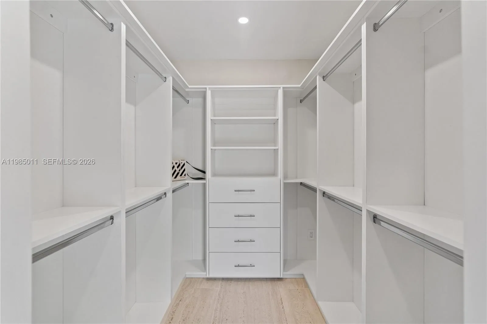 Main level master closet